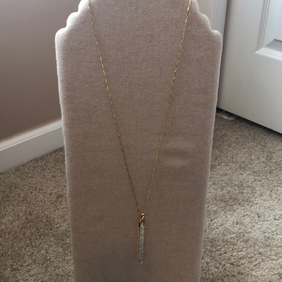 Stella & Dot Stone Rebel Pendant Gold - Picture 3 of 6